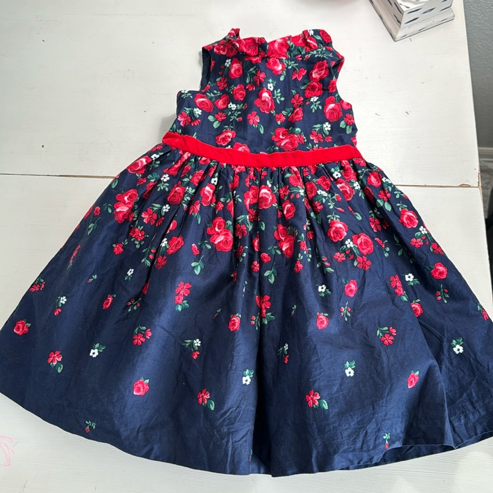 Jamie and Jack navy and red dress
